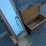 Solid pine storage chest and mirror Image 2
