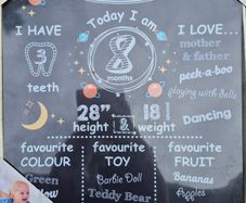 BabyCraft Baby Milestone Chalkboard