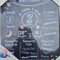 BabyCraft Baby Milestone Chalkboard