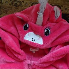 Debenhams Bluezoo girls Unicorn outfit jumpsuit overall pj pyjamas 7-9yo