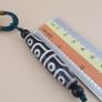 Rare 12-Eyed Tibetan Dzi Bead Pendant Necklace Himalayan Agate Amulet Image 5