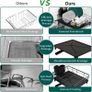 Brand New Kitchen Drainer Rack with Drain, Durable Dish Drainer with Utensil Holder & Knife Slots. Image 3