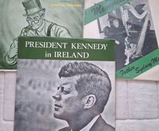 3 x VINTAGE VYNAL RECORD ALBUMS 1963 PRESIDENT Kennedy In Ireland , Irish Humorous & Papular songs Martin Crosby , Irish Memories Farher Sydney MacEwan