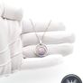 925 Vintage Sterling Silver Italian Dichroic Glass Necklace Image 7