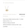 Lulu and Belle Dainty gold initial J necklace with carnelia stone Image 2