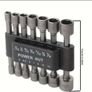 14pcs Hex Socket Wrench Set, Powerful Drill Tool With 5-13mm Nozzles & Screwdriver Accessories Image 7