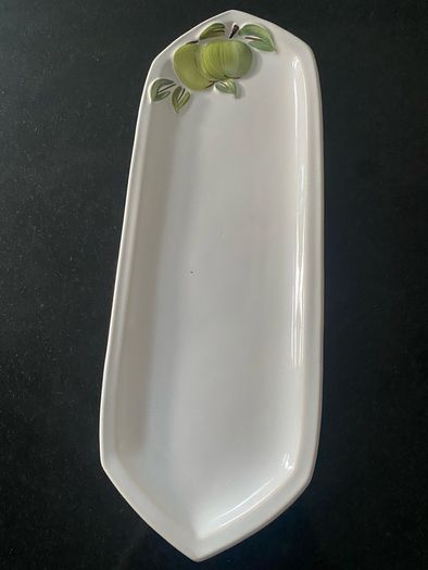 Vintage large 13 inch long Apple decorated hi Carltonware  tray