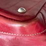 Red Leather Italian Made Handbag Image 10