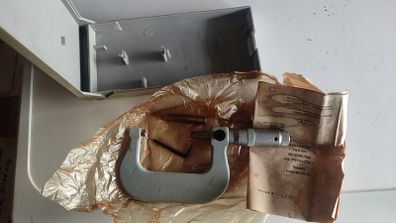 IN STOCK. Vintage USSR Micrometer MK 50-75mm (0.01mm) MIZ Caliber - New Old Stock NOS 1980