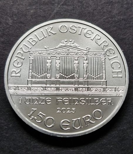 Austria 1oz .999 Silver Philharmonic 2025 Coin