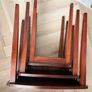Refreshed - Mid-Century mahogany nest of 3 tables Image 4