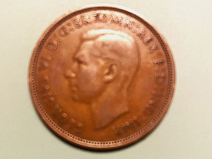 UK Penny, George V1 from 1938