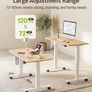 Electric Height Adjustable Standing Desk, 100x60cm Sit Stand Desk Image 7