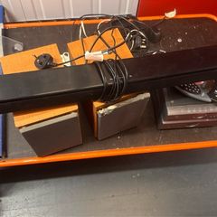 Hitachi HiFi System with Speakers and Samsung Soundbar