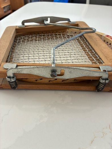 Vintage HIMCO Seven Star Model Wooden Tennis Racket with Original Wooden Press - 1960s/70s