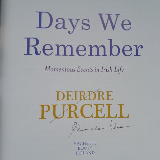 Deirdre Purcell - Days We Remember - Signed Copy