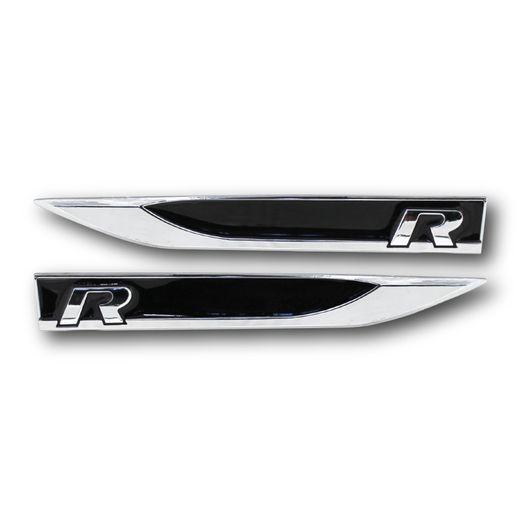 2pcs 3D Metal Rline R line Logo Car Fender Side Wing Emblem Badge Sticker For VW Golf 7 MK7 Golf 6 MK6 Tiguan Polo CC Jetta