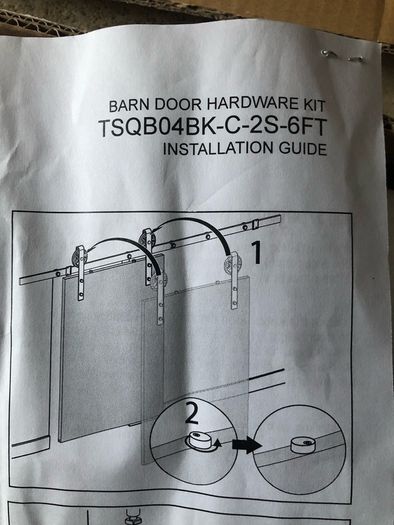 Barn Door Hardware Kit 6FT