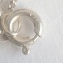 Genuine amber oval pendant sterling silver necklace Image 4