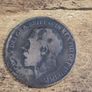 Great Britain UK 1913 One Penny George V Coin - free standard postage Image 2
