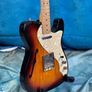 Fender Mex '69 thin line tele. 3 Tone sunburst 2007. Image 4