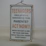 Metal Sign For A Teenager's Room Image 2