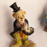 ceramic clowns dancing clown vintage figurine statues colourful vintage /antique  great gift present display decor  musical musician music dancing  rabbit  hat monkey hand painted figurine art deco porcelain doll Image 3