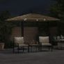 Garden Parasol with LED Lights Image 3