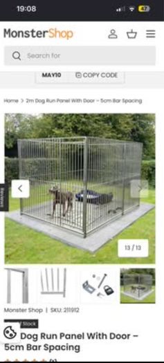 Heavy duty metal dog run