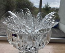 Waterford crystal and 6 glasses.