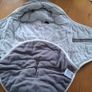 Lupilu baby car seat grey fleece blanket Image 2