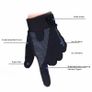 Black Thermal Sports Gloves Touchscreen Size L Image 4
