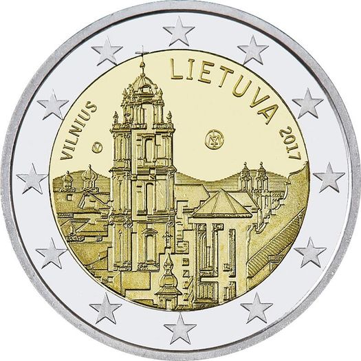 Lithuania 2 Euro Commemorative Coin 2017 - Vilnius. Uncirculated.