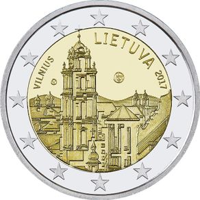 Lithuania 2 Euro Commemorative Coin 2017 - Vilnius. Uncirculated.