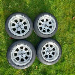 4x108 minilites type alloys deep dish 13"