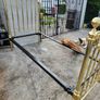 19th Cent three foot wide all brass bed . polished. Image 4