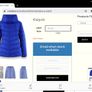Stunning Quilted Jacket - Dutch brand District- Royal Blue - UK 8 generous - BNWT RRP 129 Image 5