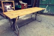 Oak Table with Salvaged Plough Base KAS248