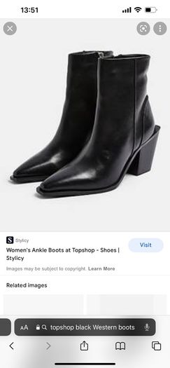 Leather boots TopShop