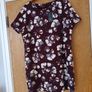New Look Berry Floral  Tunic Style Dress. S.16.   B.N.W.T Image 2