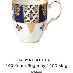 Royal Albert 100 Years Regency 1900 Mug