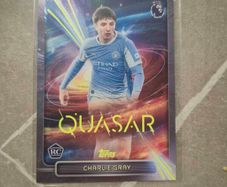 Charlie Gray Topps Premier League 2026/27 Quasar RC #QU11 Manchester City Rookie