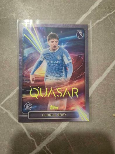 Charlie Gray Topps Premier League 2026/27 Quasar RC #QU11 Manchester City Rookie