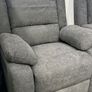 New Madrid Grey Fabric Recliner Sofa Set Image 6