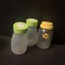 Breast pump, glass bottles and milk containers Image 2