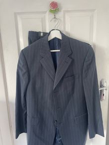 Pinstripe Van Kollem men's suit