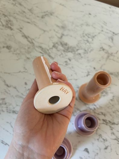 HAY candlesticks X5