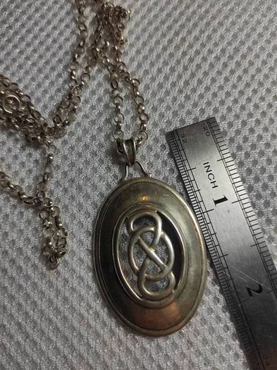 Vintage Celtic sterling silver necklace
