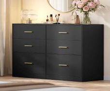 Chest of Drawers Modern Sideboard Storage Cabinet for Living Room Bedroom 6 Drawers
