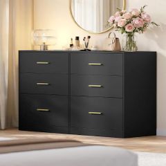 Chest of Drawers Modern Sideboard Storage Cabinet for Living Room Bedroom 6 Drawers